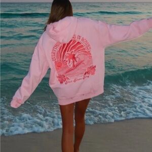 Pink Graphic Hoodie